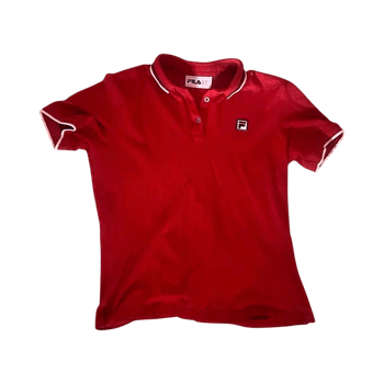 Red polo shirt filz