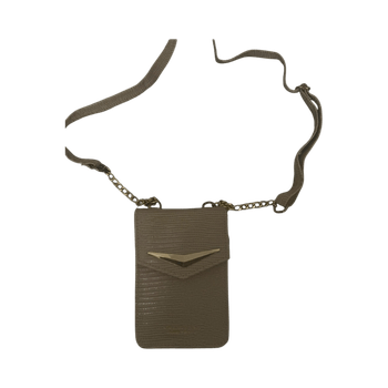 Beige crossbody phone bag