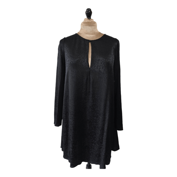 Sézane "Ariette" black mini dress (XS / 34)