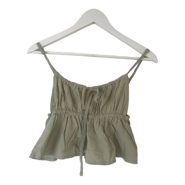 Green tank top
