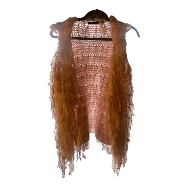 Pink knitted vest