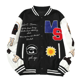 Green baseball jacket