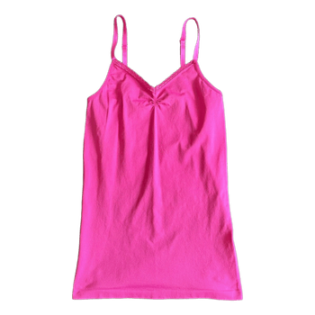 Pink ribbed camisole