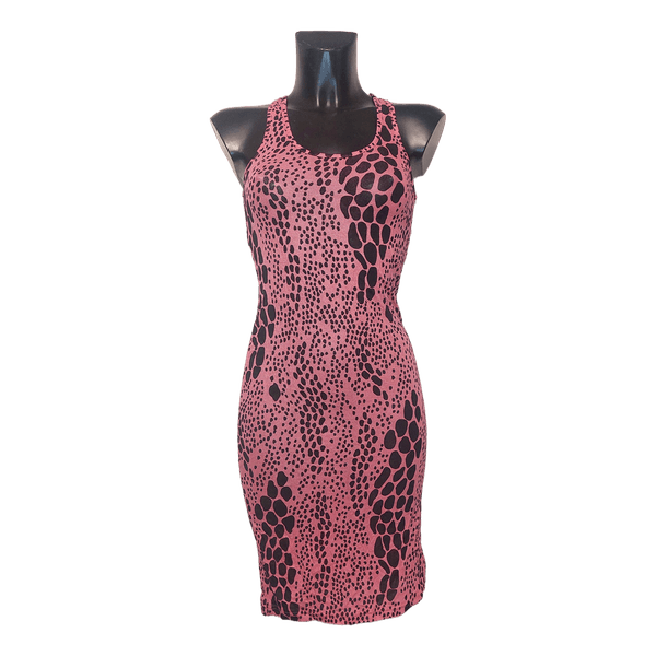 Pink animal print dress
