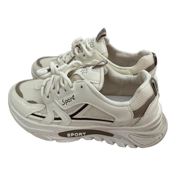 Hvide chunky sneakers- SHEIN