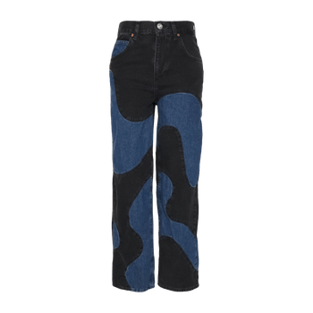 Straight leg jeans black blue