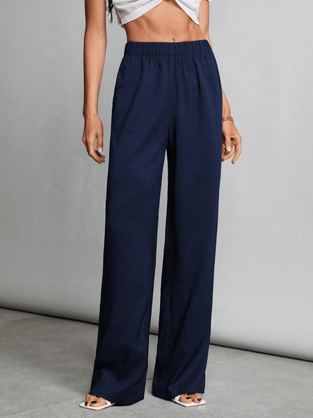 Casual straight-leg pants