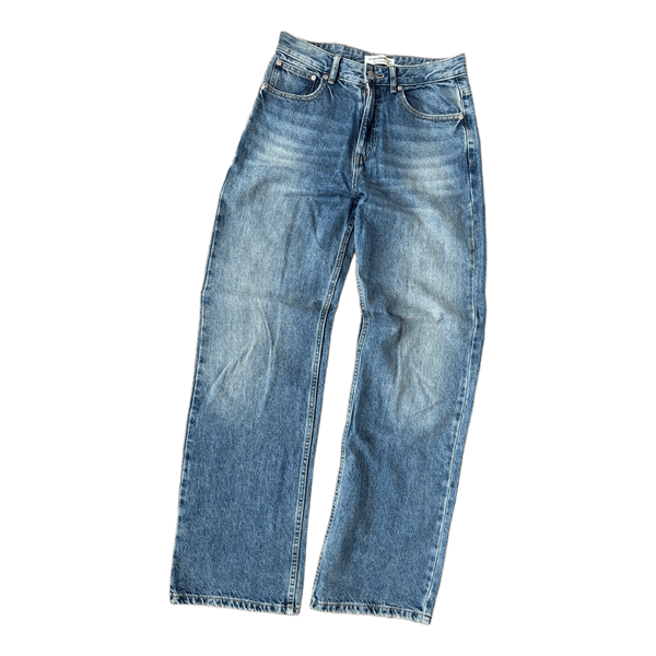 Blue denim jeans