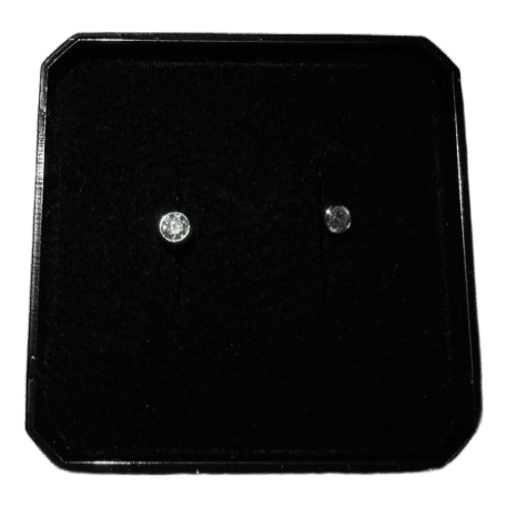 Silver stud earrings
