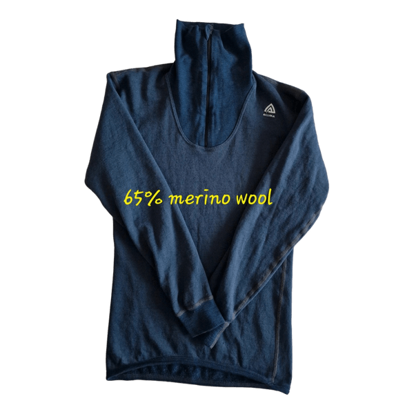 Mėlynas vilnonis džemperis Aclima65% merino wool