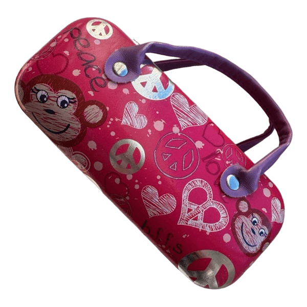 Pink monkey print case