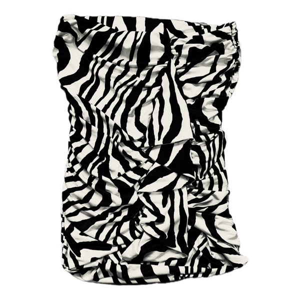 Vintage Zebra Strapless Top