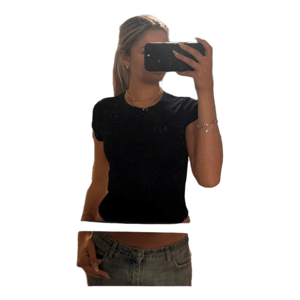 Sort t-shirt