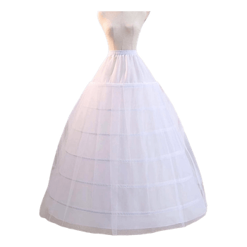 White hoop petticoat