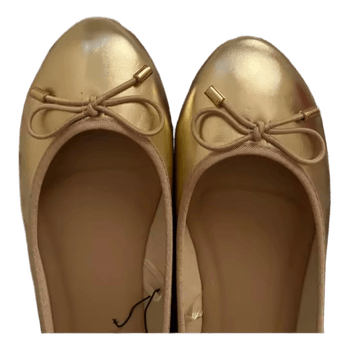 Gold ballet flats