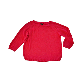 Coral pink knitted sweater