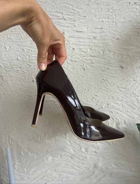 NLY Shoes Dark Brown Heels / Size 39