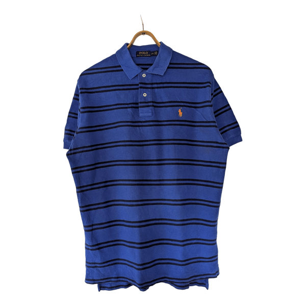 🔵 Polo Ralph Lauren Striped Polo – L