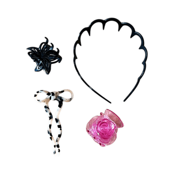 Plastic hair clip set