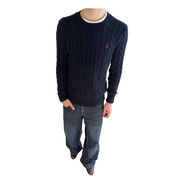 Mørkeblå Polo Ralph Lauren striktrøje