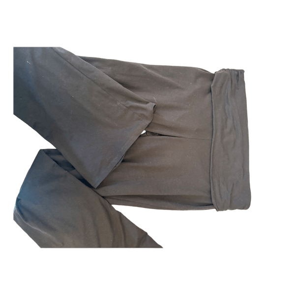 Black fold-over leggings