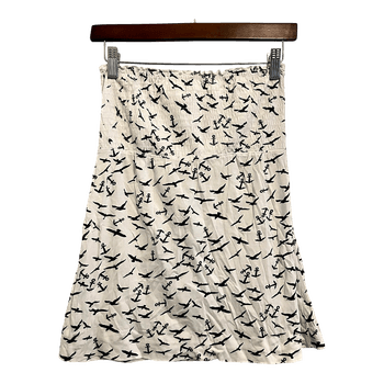 Sinivalkoinen olkaimeton toppi, koko S