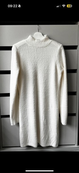 White knit sweater