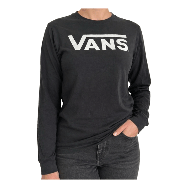 Vans musta pitkähihainen paita koko S