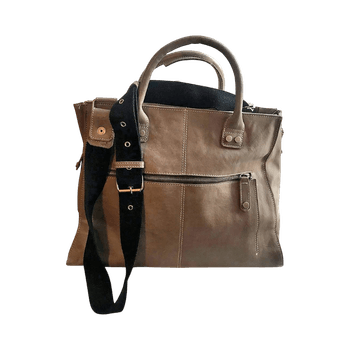 Beige/harmaa olkalaukku 