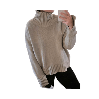 Soft goat girlfriend turtleneck