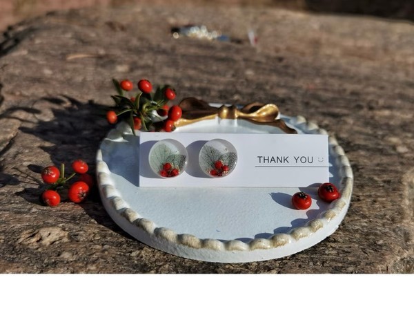 Real Flower Jewelry | Handmad Earrings with Preserved Botanicals