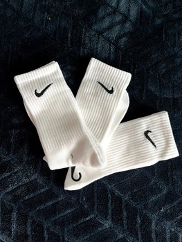 White Nike socks