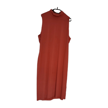 Coral sleeveless dress