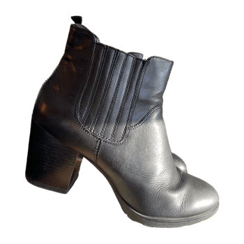 Leather booties