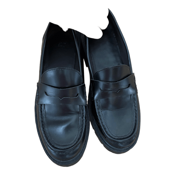 Sorte chunky loafers