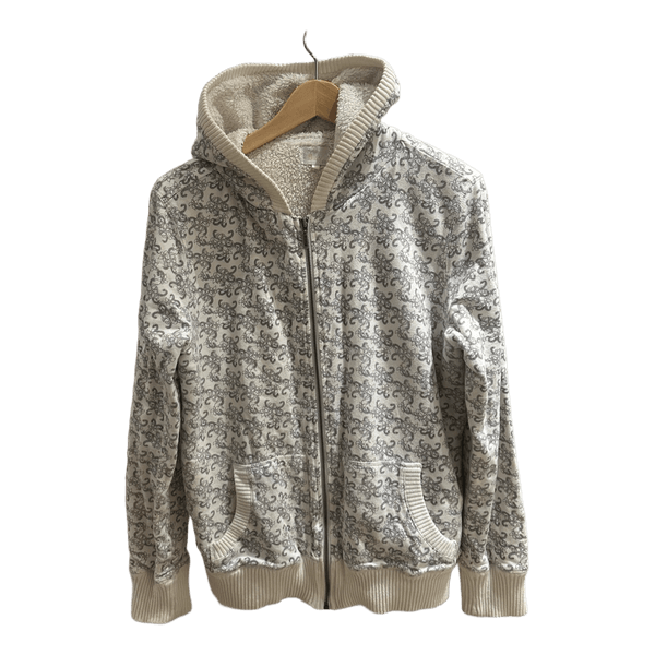 B.ay patterned zip hoodie