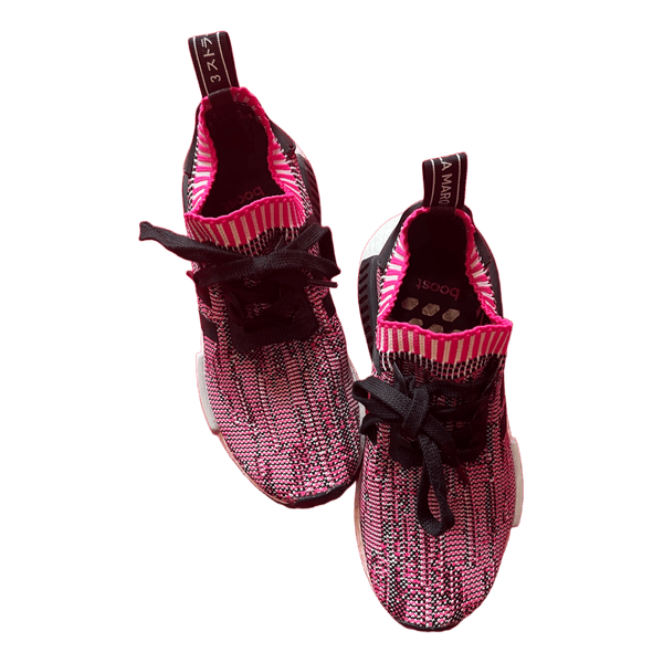 Pink black sneakers