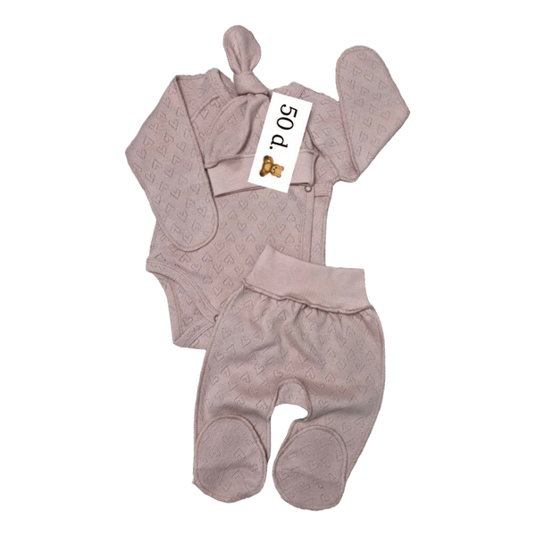Baby pink heart outfit