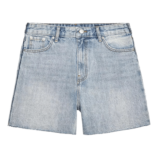 Lyseblå denimshorts