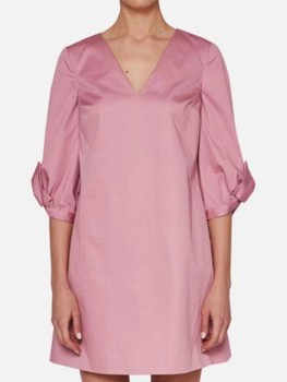 TED BAKER pink bow sleeves cotton dress