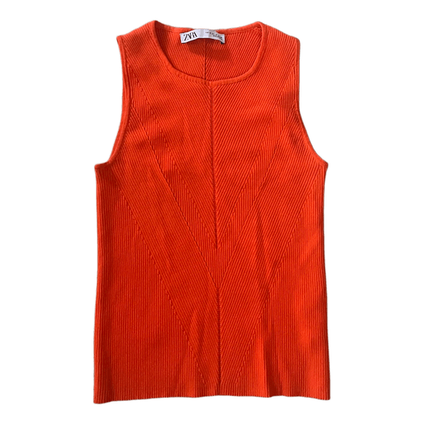 Orange top - ZARA