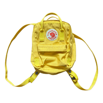 Yellow Fjallraven Kanken backpack