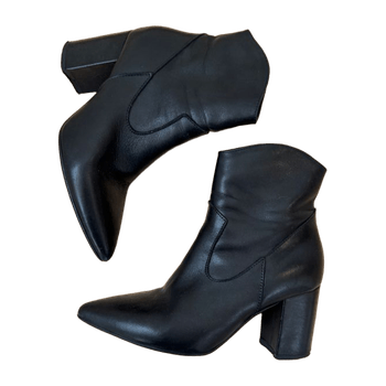 Leather ankle boots