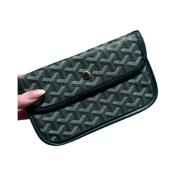 Green canvas wallet