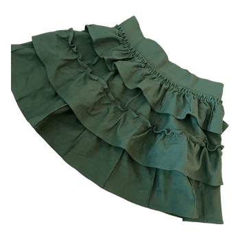 Nikkie khaki ruffle skirt