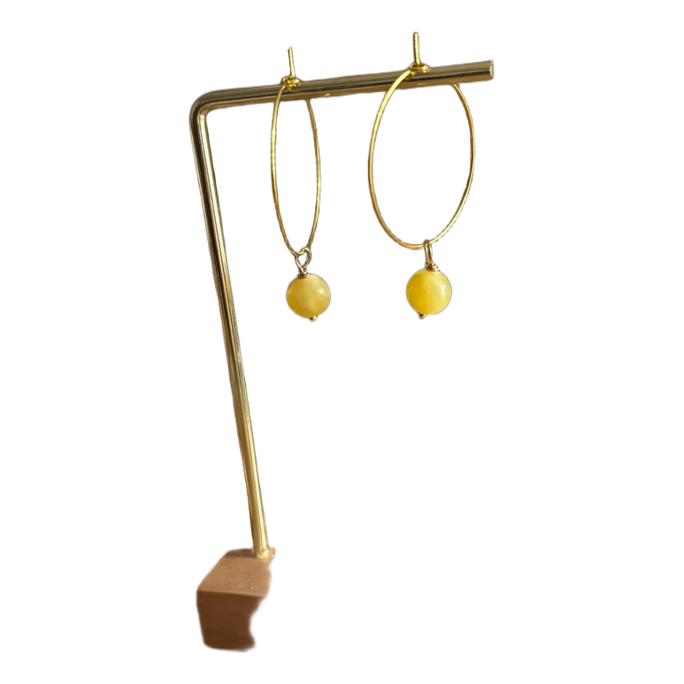 Handmade Perle hoops — Secondhand Øreringe — DKK 159.00