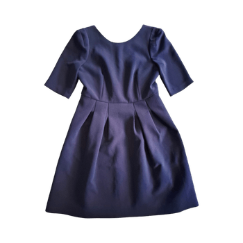 CLAUDIE PIERLOT navy fit-and-flare dress