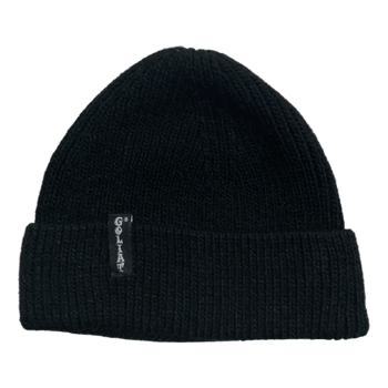 Black knit beanie