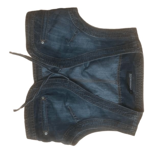 Blå denimvest