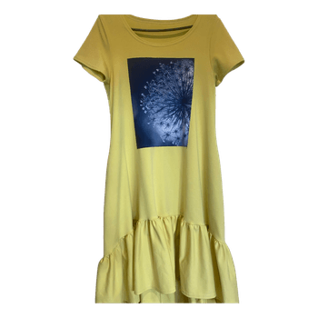 Yellow graphic print dress